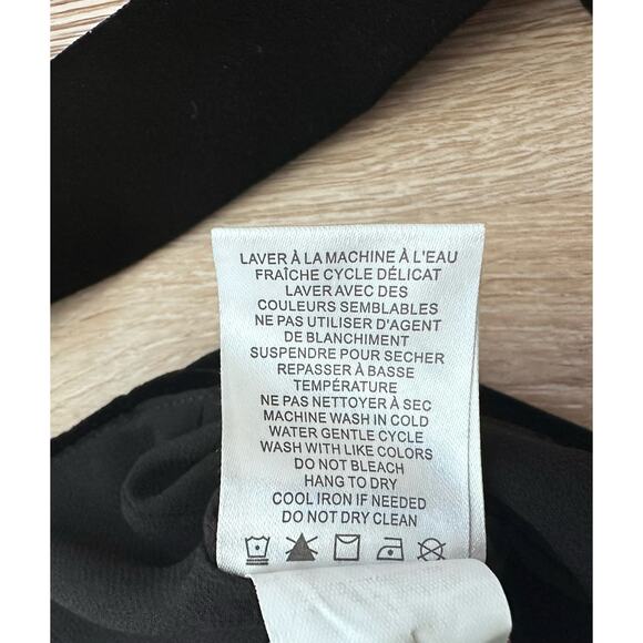 Rachel Zoe | Button Front Crop Top | NWOT | Black Velvet | SZ‎ XS - Picture 6 of 7